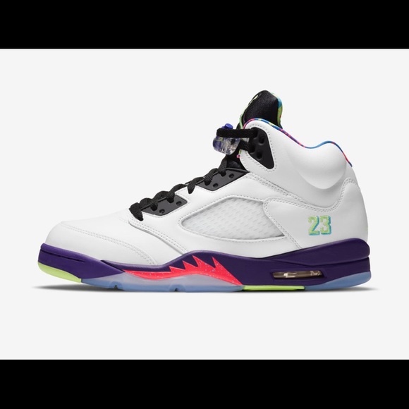 retro 5 ghost green